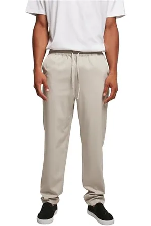 Urban classics Męskie spodnie do joggingu zwężane, Lekki asfalt, S