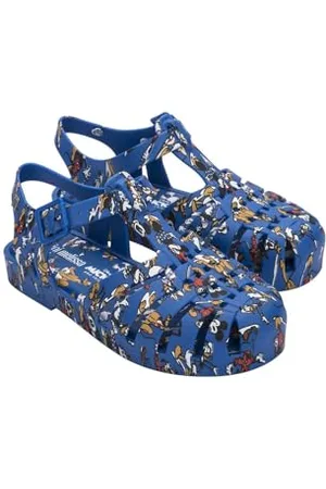 Melissa Mini Possession Print + Mickey and Friends BB, 24 EU Płaskie sandały, , 24 EU
