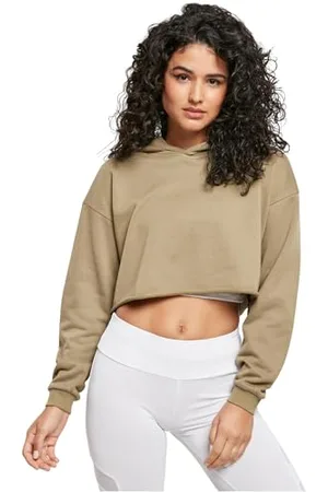 Urban classics Ladies Oversized Cropped Hoody Bluza z kapturem Kobiety , , XL