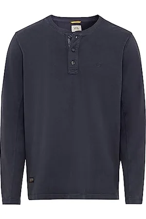 Camel Active Męska koszulka Henley z długimi rękawami, , S