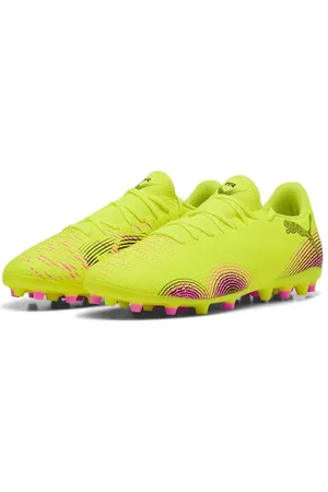 PUMA Unisex Future 8 Play MG buty piłkarskie, żółty alert, czarne słońce uderzone, 40 EU, Żółty alert czarne słońce uderzony, 48.5 EU