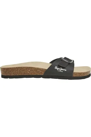 Pepe Jeans Damskie sandały Oban Clever W, czarne (czarne), 38 EU, , 5 UK