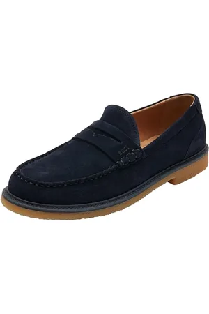 HUGO BOSS Kope_MOCC_SD, Mokasyny męskie, Dark Blue, 44 EU, , 44 EU