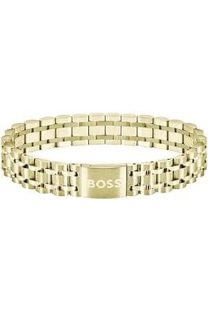 HUGO BOSS Biżuteria męska OWAN Collection bransoletka ogniwowa ze stali nierdzewnej, Jeden rozmiar, Stal nierdzewna, Bez kamieni szlachetnych