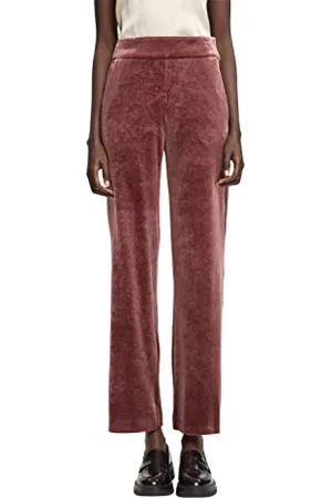 ESPRIT Damskie spodnie 112EO1B317, 601/bordowe czerwone 2, 42/32