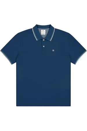 Champion Męskie Legacy - Polo z logo na klatce piersiowej, niebieskie (BS560), XXL, , XXL