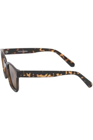 JACK & JONES Męskie okulary przeciwsłoneczne Jacpontus Noos, brązowy cukier, rozmiar uniwersalny, , jeden rozmiar