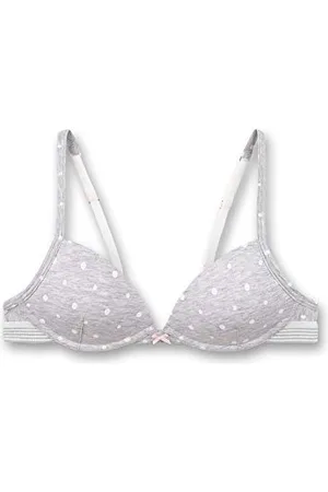 Sanetta Dziewczęcy Soft Cup szary formowany biustonosz, , 65AA