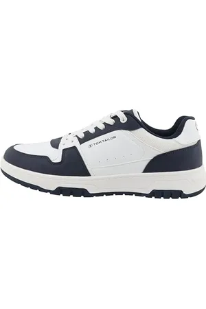 TOM TAILOR Męskie buty sportowe 9580200001, białe i granatowe, 42 EU, , 42 EU