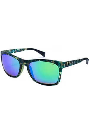 Italia Independent Unisex 0112-035-000 okulary przeciwsłoneczne, wielokolorowe (Negro/Verde), 54.0, , 54.0