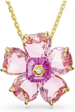 Swarovski Naszyjnik Idyllia, Kwiat, , Powłoka w odcieniu złota