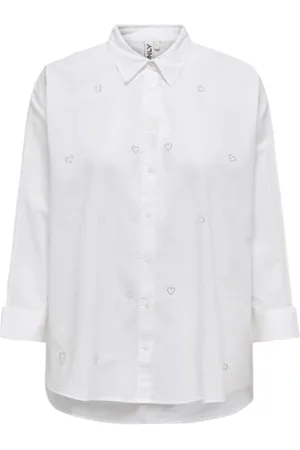 ONLY Onlnew Lina Grace Ls Emb Shirt Noos WVN, , 3XL