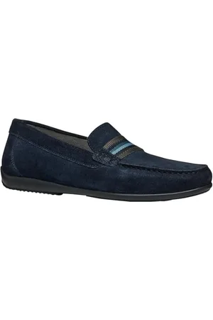 Geox Męskie U ASCANIO A Moccasin, granatowe, 39 EU, , 39 eu
