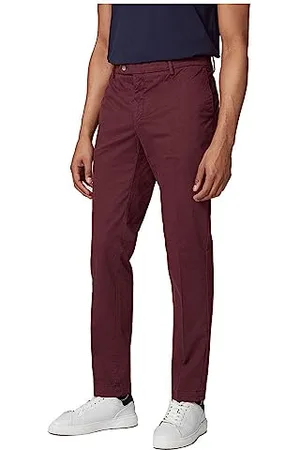 Hackett Męskie spodnie C Chino Kensington, czerwone (bordowe), 38 W/32 L, , 38W x 32L