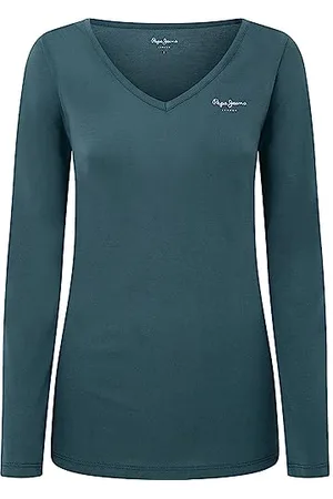 Pepe Jeans Koszulka damska Corine L/S, Zielony (Regent Green), XS