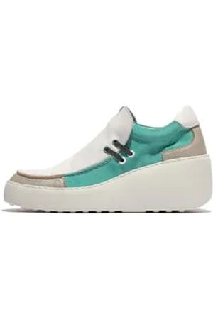 Fly London Damskie buty sportowe DAVY667FLY, srebrne/białe/miętowe, 40 EU, , 40 EU