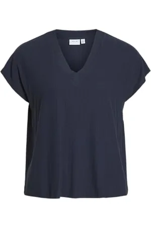 VILA Vidimita V-Neck S/S Top/R, , XL