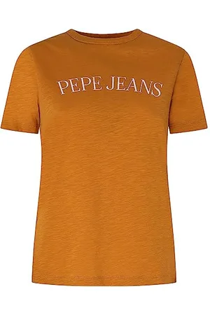 Pepe Jeans Koszulka damska VIO, Żółty (ochra żółty), XS