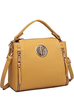 MISS LULÙ Damskie torebki ze skóry PU na co dzień podróż damska górny uchwyt crossbody torba listonoszka na ramię mała torba na ramię lekki złoty sprzęt, , 9.8 x 4.3 x 8.7 inches, Torby na ramię