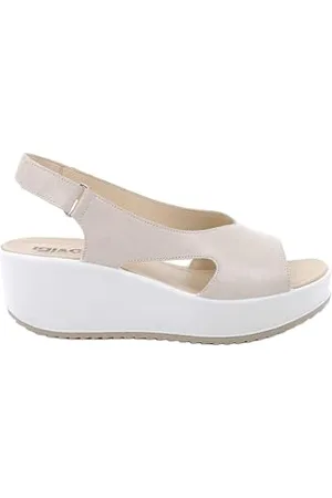 IGI&CO D.Candy damskie sandały na koturnie, kremowe, 35 EU, , 35 EU