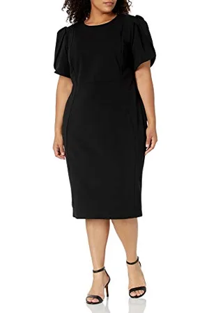 Calvin Klein Damska sukienka z tulipanem w rozmiarze plus, , 48 PL/Plus