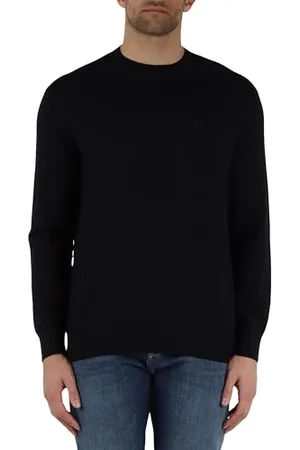 Armani Exchange Męski projekt ikony, sweter z haftowanym logo, , 3XL