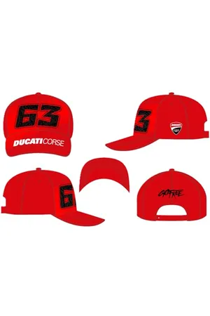 VALENTINO Czapka Ducati BAGNAIA, Kid, Red, One Size, , rozmiar uniwersalny