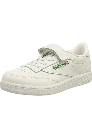 Reebok Buty chłopięce Club C 1 V Sneaker, biały - White Glen Green Vector Blue - 31 EU