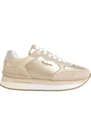 Pepe Jeans Damskie trampki RUSPER SHINE, brązowe (piaskowo-beżowe), 40 UK, , 7 UK