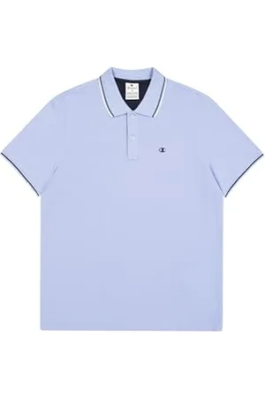 Champion Męskie Legacy - Polo z logo na klatce piersiowej, jasnoniebieskie (BS186), M, , M