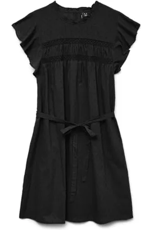 VERO MODA Vmtrine Sl Short Lace Dress WVN Ga Noos, , L