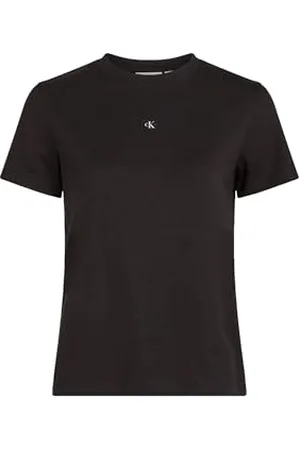 Calvin Klein CK JEANS Damska tkana etykieta regularna koszulka J20J225243, czarna (Ck Black), S, , S
