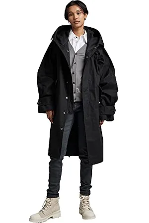 G-Star RAW Damska kurtka typu parka typu Fishtail, czarna (dk Black D389-6484), S, , S