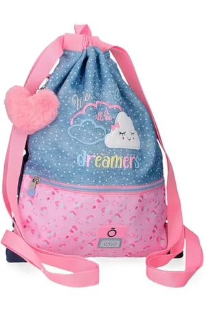 Enso Dreamer Plecak dziecięcy, plecak szkolny, wykonany z poliestru, wielokierunkowe podwójne kółka obrotowe, wiele sposobów noszenia, , Sack-Rucksack, worek na plecak