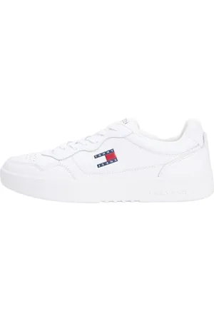 Tommy Hilfiger PVH Europe B.V. Męskie (nowe) TJM Cupsole skórzane ESS EM0EM01443 trampki, białe, 46 EU, , 43.5 EU