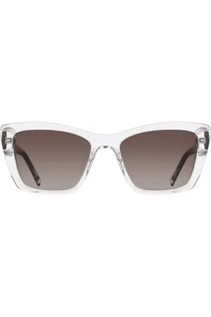 DKNY Unisex DK554S okulary przeciwsłoneczne, Crystal Clear, 54, , 54