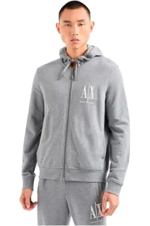 Armani Exchange Męska bluza z kapturem Icon, Bc09 Szary, M