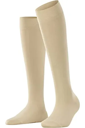 Falke Kobiety Podkolanówki Cotton Touch W KH Bawełna długie jednokolorowe 1 Para, , 35-38