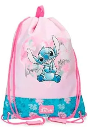 Disney Joumma Heart Stitch Plecak Różowy 30x40 cm Poliester 13,44L, , Talla única, worek na plecak