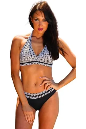 Haute Pression Trójkątny zestaw bikini z nadrukiem zwierzęcym, , 40