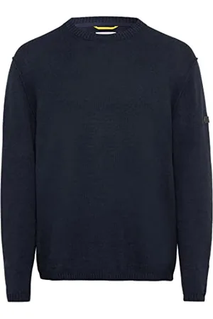 Camel Active Męski lekki sweter z dzianiny z mieszanki lnu, granatowy, 3XL