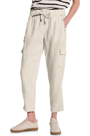 Street one Lniane spodnie w stylu cargo, , 36W / 28L