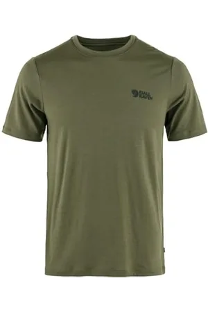 Fjällräven Fjallraven 86977-625 Abisko Wool Logo SS M T-shirt męski Laurel Green rozmiar L, , L