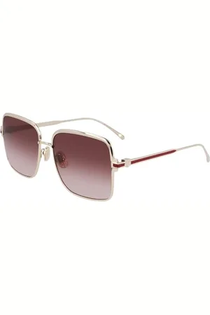 Salvatore Ferragamo Unisex SF317S okulary przeciwsłoneczne, złoty/brązowy gradient, 57, , 57