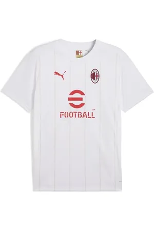 PUMA A.C. Milan koszulka Prematch, koszulka piłkarska i treningowa, oficjalny produkt, biały, dorosły, M, , M