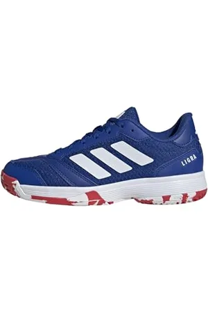 adidas Uniseks - dzieci Ligra 8 Kids Indoor Shoes, Royal Blue/Cloud White/Pure Ruby, 36 2/3 EU