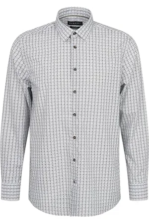 Bugatti Męska koszula Under-Button-Down długi rękaw Modern Fit, , M