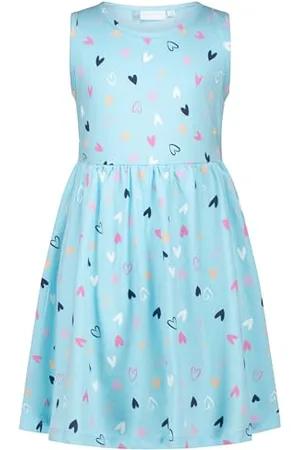 Salt & Pepper BY KIDS PARK Girls Jersey Dress Hearts AOP sukienka do zabawy, , 128 dziewczynek, , 128