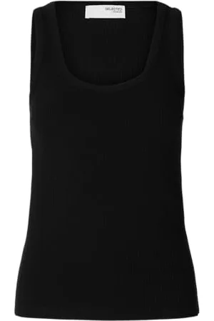 SELECTED Slfanna U-Neck Tank Top Noos, , S