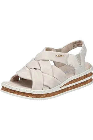 Rieker Damskie sandały na koturnie 62908, , 42 EU